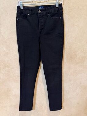 Scoop Black High-Rise Skinny Jeans excellent quality button fly size 4